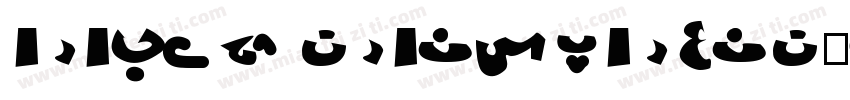 ARABIC TRANSPARENT-B字体转换